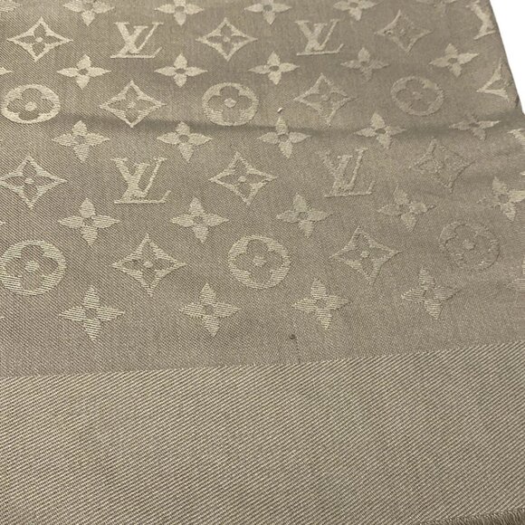 LOUIS VUITTON Shawl Monogram Khaki - Unconfirmed Scarf 416-053025 - Picture 7 of 10